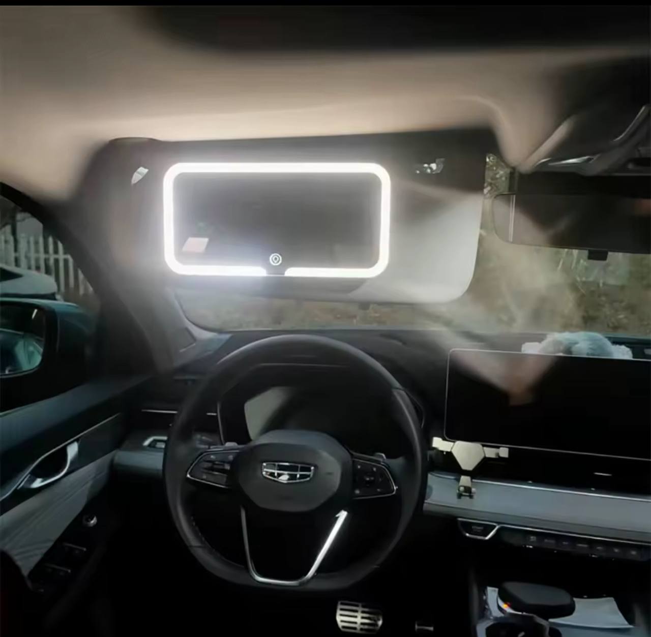 ESPEJO DE LUJO CON LUZ LED PARA AUTO