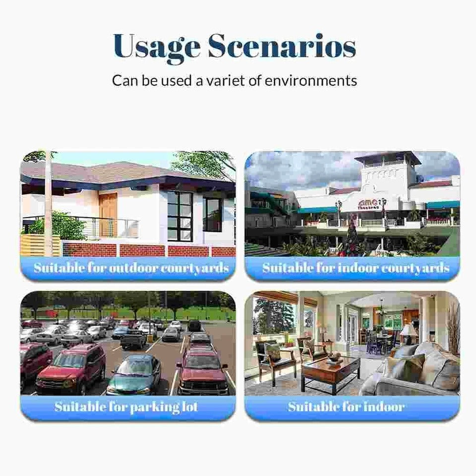 Cámaras De Seguridad Wifi Exterior 4K UHD Inalambrica Con Visión Nocturna Video